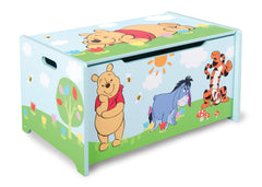 Delta Children Winnie The Pooh Wooden Toy Box, Left View a1a