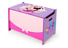 Delta Children Minnie Mouse Wooden Toy Box, Left Angle a2a