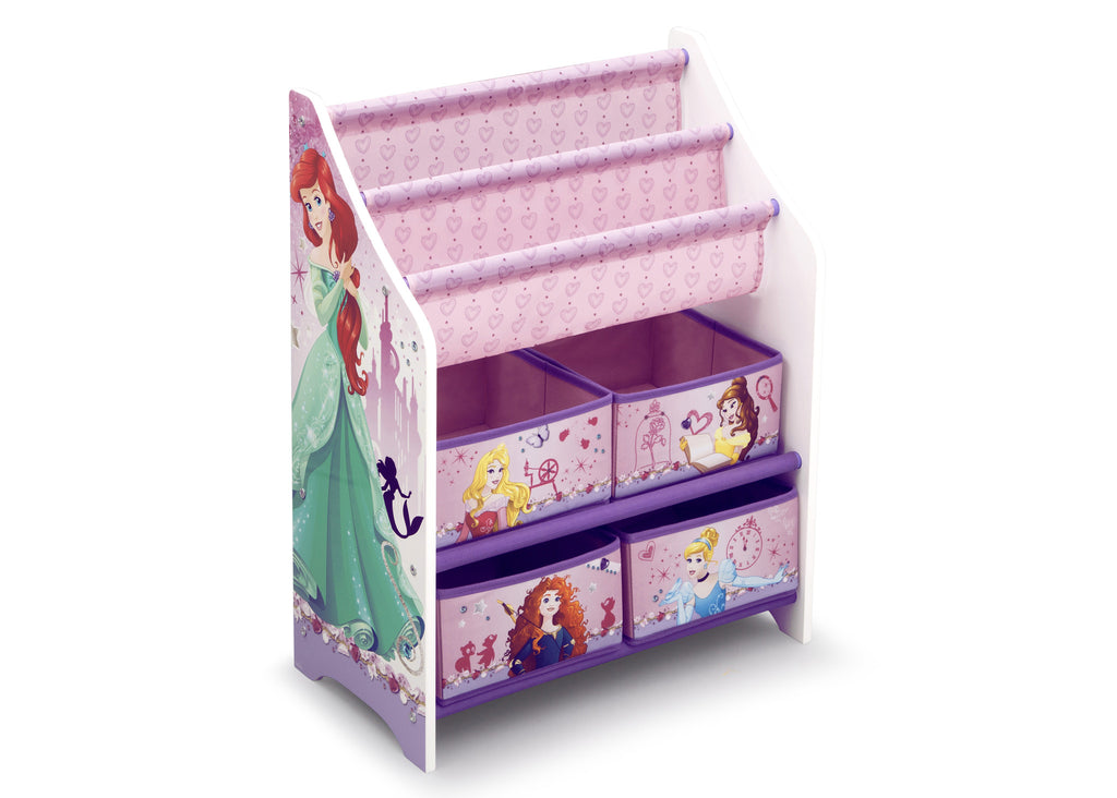 Delta Children Princess Book and Toy Organizer Right View a1a