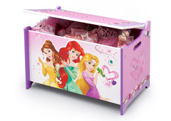 Delta Children Princess Wooden Toy Box, Left View a2a