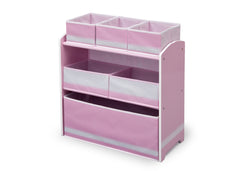 Delta Children Pink / White Generic Wooden Toy Organizer, Right View b2b