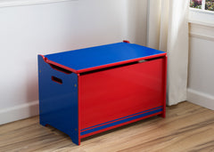 Delta Children Blue / Red Generic Wooden Toy Box, Room View a0a