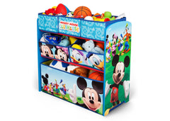 Delta Children Mickey Mouse Wooden Toy Organizer, Right View with Props a2a
