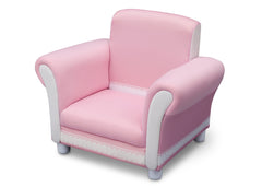 Delta Children Generic Upholstered Chair, Right View Pink / White a2a