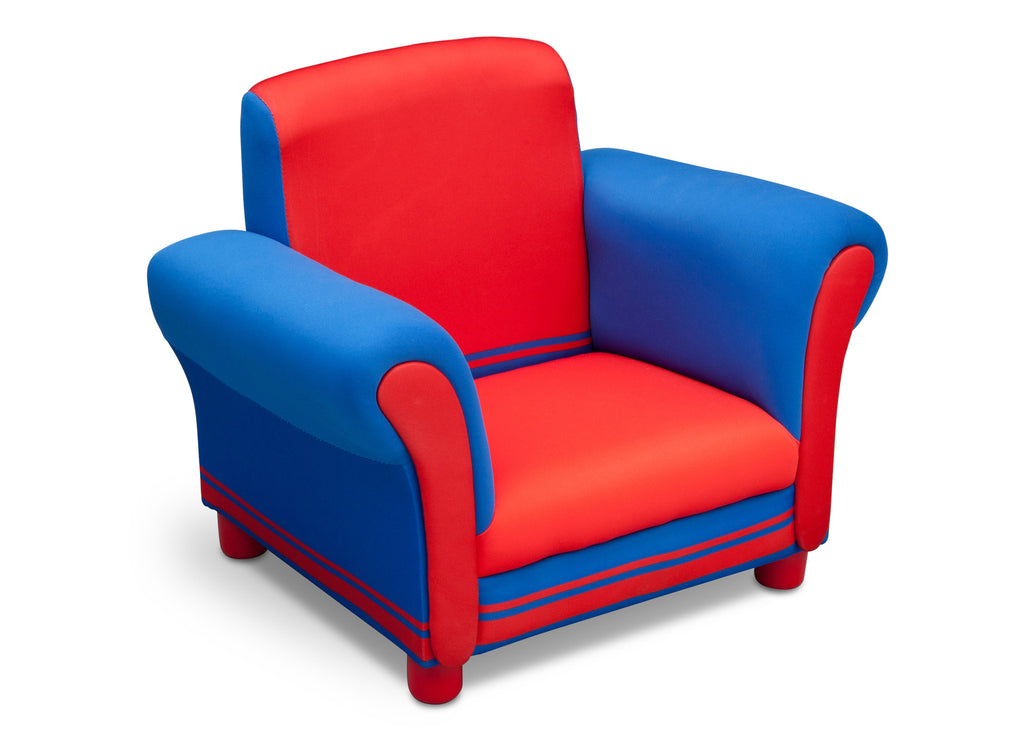 Delta Children Generic Upholstered Chair, Left View Blue / Red b1b